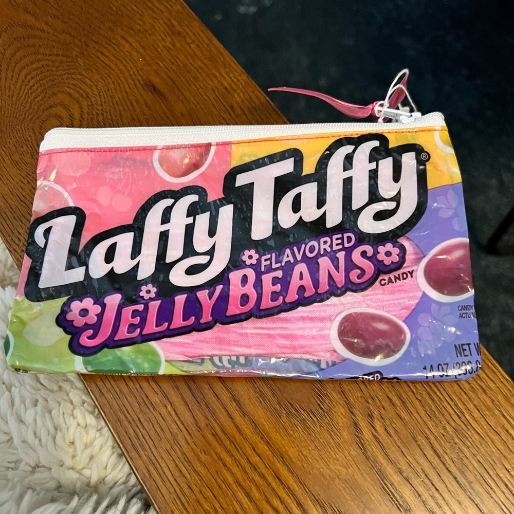 Very nice zippered Laffy Taffy handmade pouch.